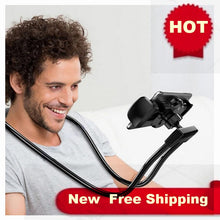Load image into Gallery viewer, 360 Degree Lazy Necklace Bracket Flexible Mobile Phone Holder Hanging Neck Bed Phones Holder Stand Table Clip Holder Arm