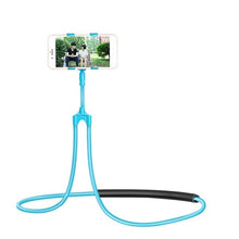 Load image into Gallery viewer, 360 Degree Lazy Necklace Bracket Flexible Mobile Phone Holder Hanging Neck Bed Phones Holder Stand Table Clip Holder Arm
