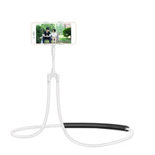 Load image into Gallery viewer, 360 Degree Lazy Necklace Bracket Flexible Mobile Phone Holder Hanging Neck Bed Phones Holder Stand Table Clip Holder Arm
