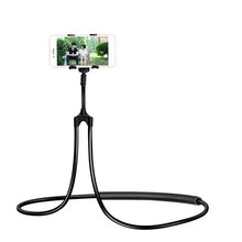 Load image into Gallery viewer, 360 Degree Lazy Necklace Bracket Flexible Mobile Phone Holder Hanging Neck Bed Phones Holder Stand Table Clip Holder Arm
