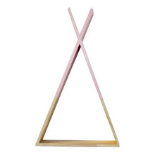 Load image into Gallery viewer, 1Pc Living Room Wooden Triangles Storage Holder Rack Decor Wall Mounted Shelf  Bedroom Children Room Crafts Storage Rack

