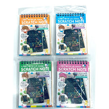 Load image into Gallery viewer, 12 Sheets Magic Color Rainbow Scratch Art Paper Card Set with Graffiti Stencil for Drawing Stick DIY Scratch Painting Toy Kids
