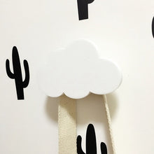 Load image into Gallery viewer, Nordic Nursery &amp; Kids Decor Tassels Storage Shelf Rack Wall Hanging Wood Toys Model Baby Kid Room Furnish Artic Home Decoration
