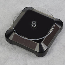 Load image into Gallery viewer, Solar Showcase 360 Turntable Rotating Jewelry Watch Ring Phone Stand Display Organizer Holder Black White
