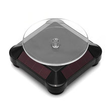 Load image into Gallery viewer, Solar Showcase 360 Turntable Rotating Jewelry Watch Ring Phone Stand Display Organizer Holder Black White
