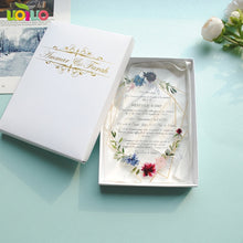 Load image into Gallery viewer, Free shipping 10pcs luxury high class romantic acrylic wedding invitation card hot sell,flower wedding cards with box
